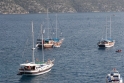 Sailing boats, Kayakoy Turkey